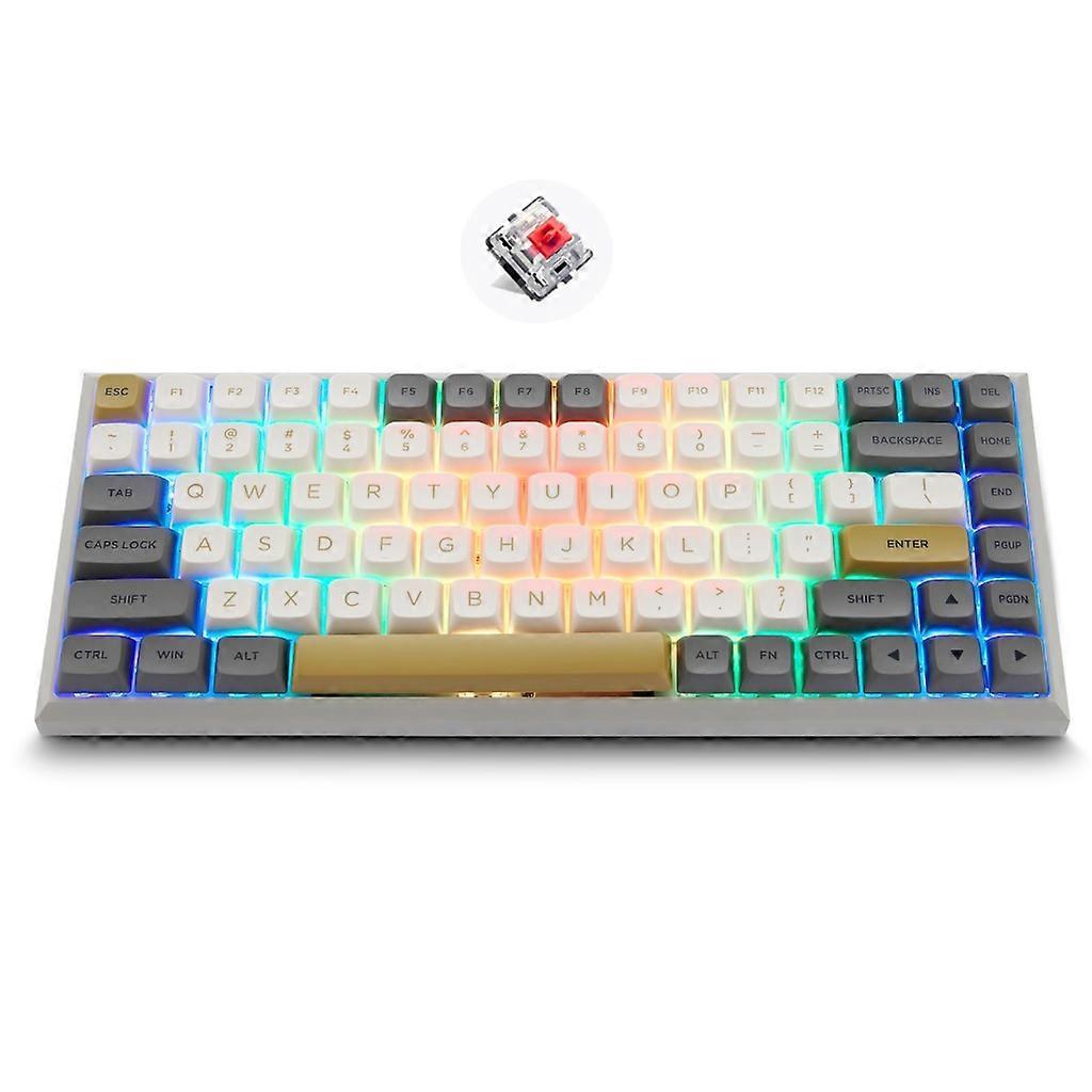 SK84 RGB Mechanical Keyboard 75% Triple Mode BT5.0/2.4G/Type-C Hot Swappable