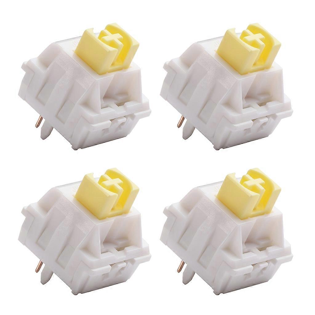 Ginger Milk Yellow Switch 5pin JWICK Linear Switch Smooth Bottom 63.5g 4/10PCS