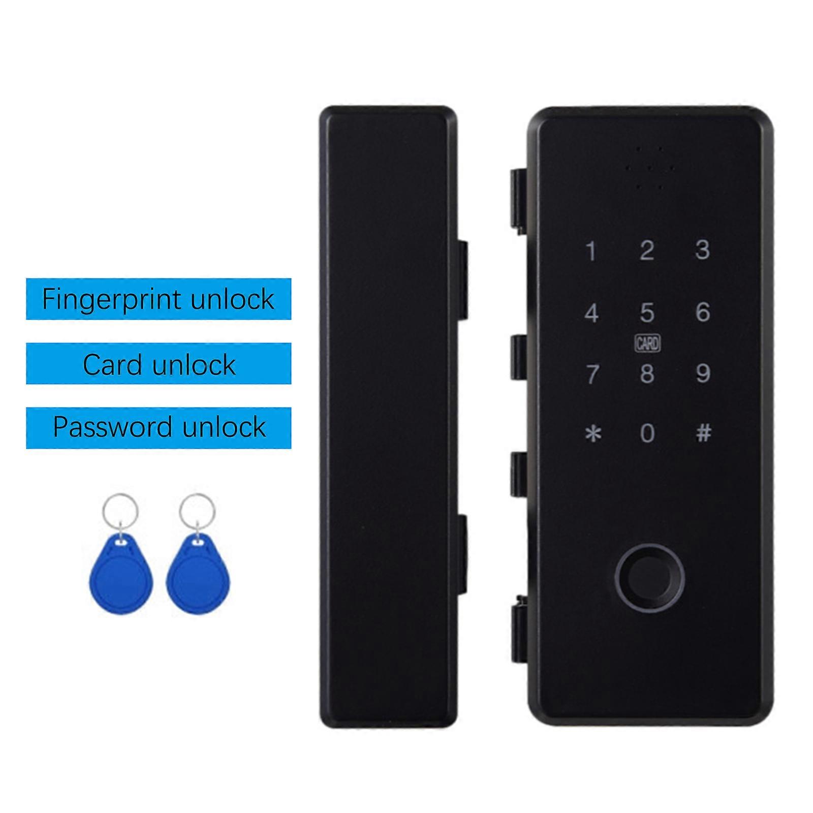 Smart lås til glasdør Biometrisk fingeraftrykslås Elektronisk dørlås ...