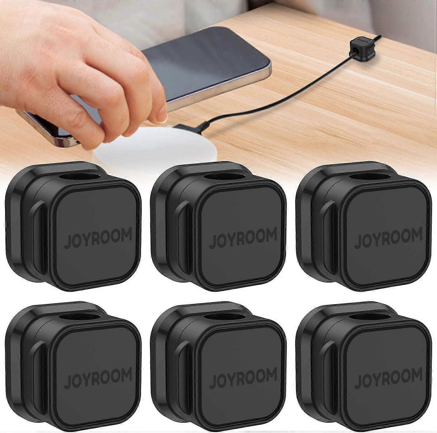 6 Pack Magnetic Cord Organizer Smooth Wire Holder Keeper Organizer Management,100% New