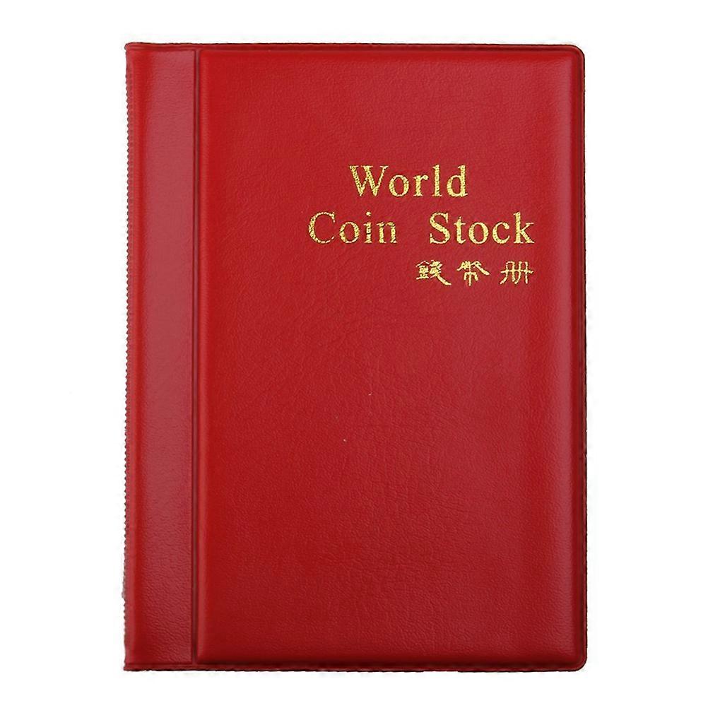 120-Coin Collectors Collecting Album Holder (Red)