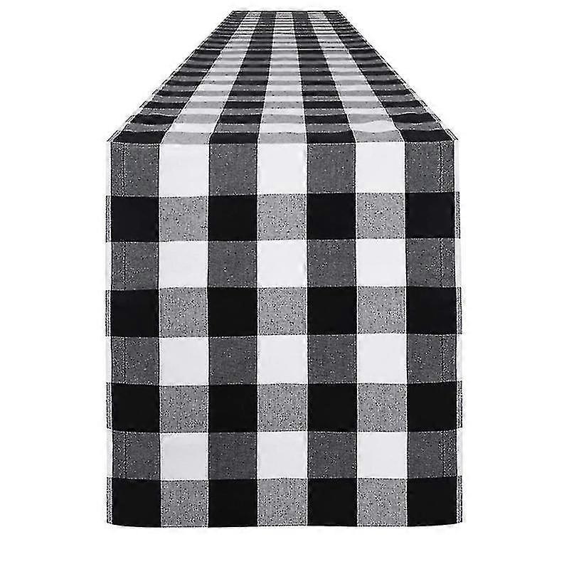 Farmhouse Living Check Table Runner