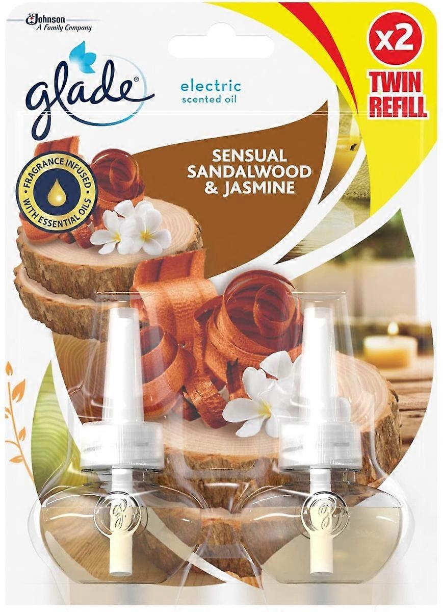 2 x Glade Electric Plug In Refill Sensual Sandelholz & Jasmin 20ml