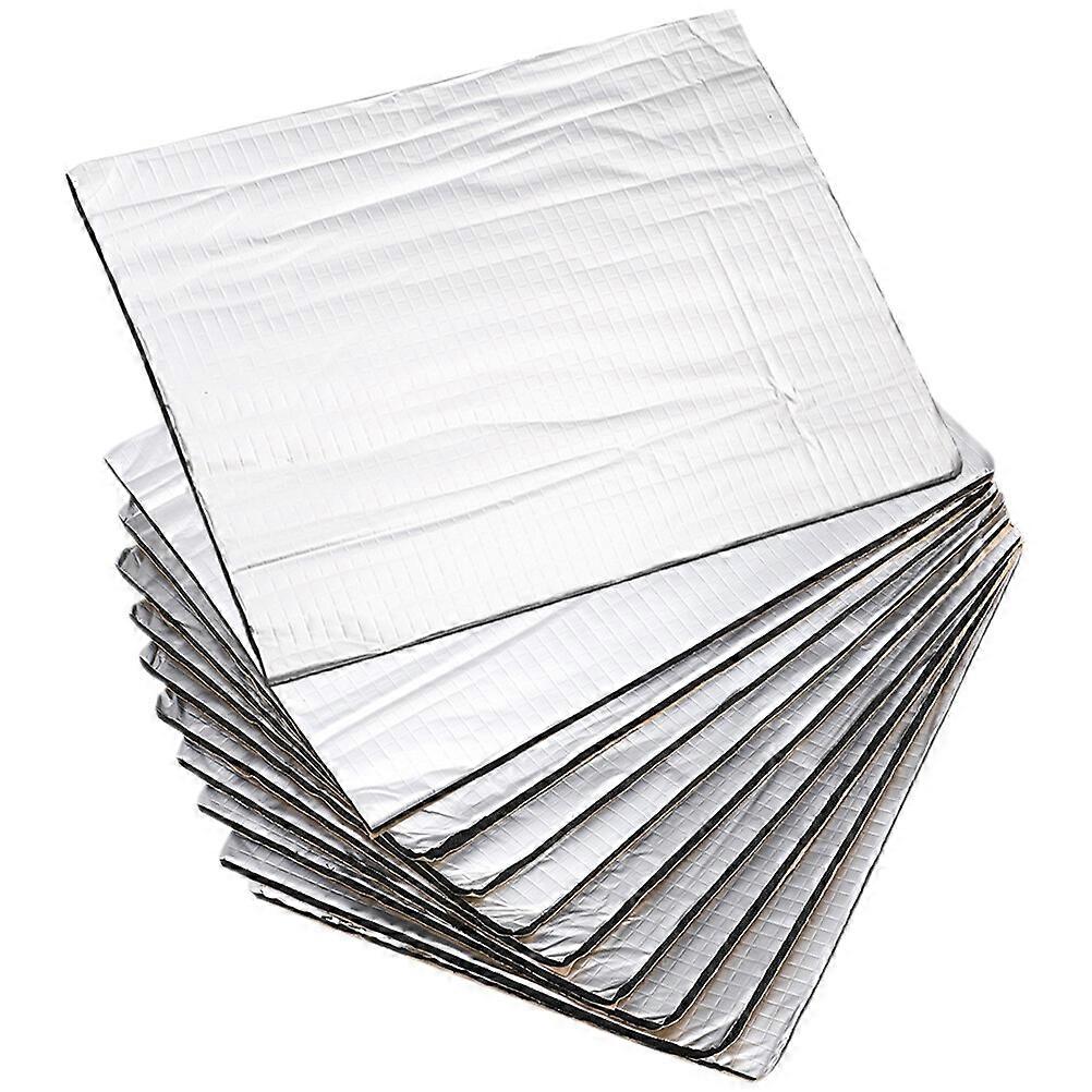 10pcs消音マットフード断熱熱シールド材料自動車用消音パッド