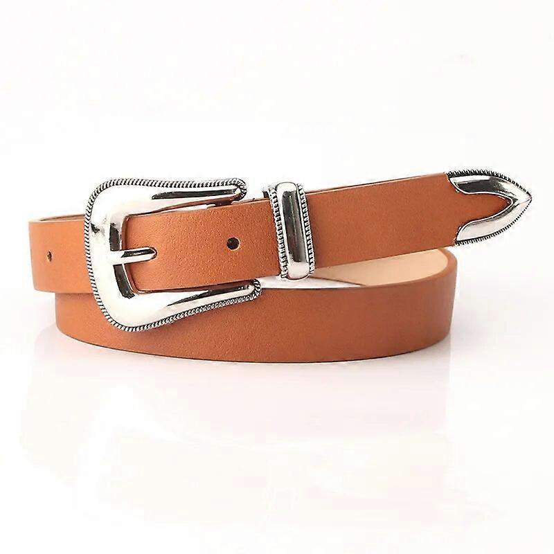 רטרו פו פין חגורת Puckle נשים אופנה סגסוגת חגורות כסף דקות שמלת נשים ג'ינס עיצוב מותג 2022 חדש