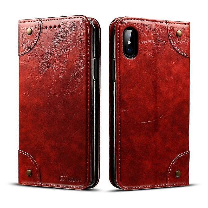 For Iphone X / Xs Baroque Simple Horizontal Flip Leather Case, With Holder & Card Slots & Wallet