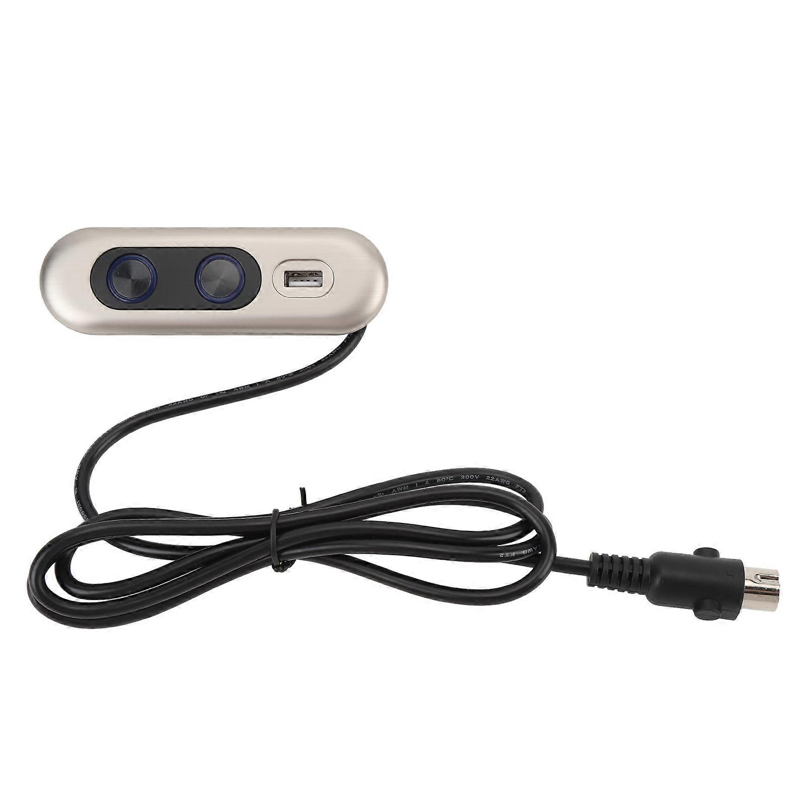 Power Recliner Switch ABS 5 Pin Electric Sofa Lift Chair Button Hand Controller with USB Charging Port for Home Use