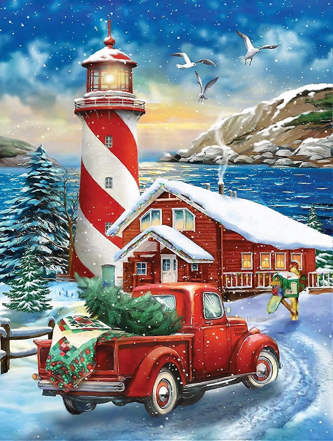 A Winter Lighthouse 120 pc Jigsaw Puzzle