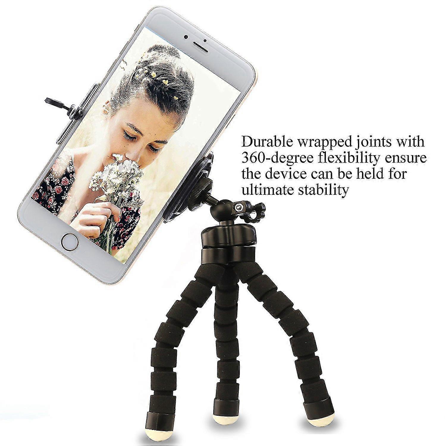 Black Phone Tripod With Remote Control For Iphone,camera