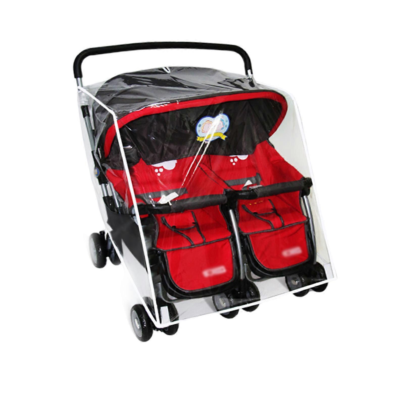 Rain Cover Baby Carriage Stroller Accessorie Universal Rain-proof Rainproof Wind-proof Anti-Droplet Double Door