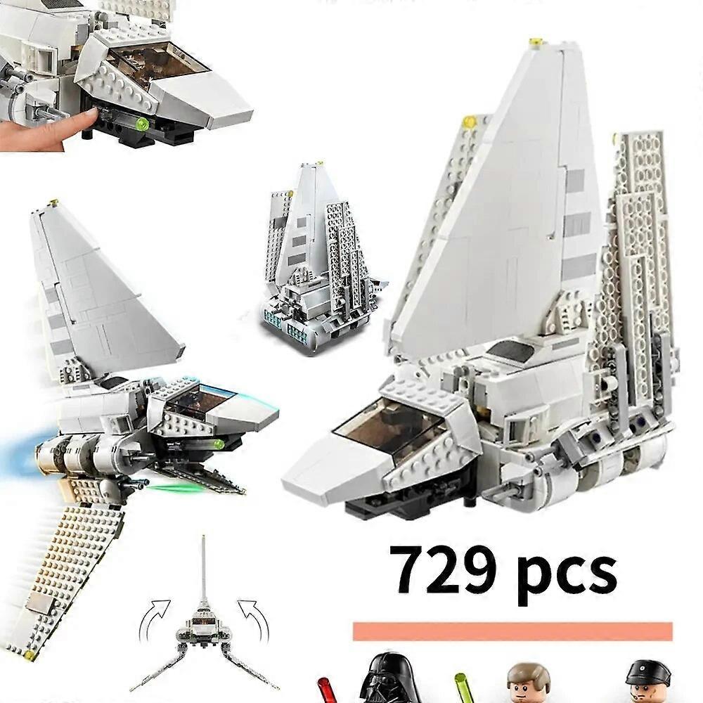 75302 Space War Imperial Shuttle Building Blocks Kit Luke Skywalked Jucărie de construcție DIY Cadouri de Crăciun pentru copii Jucării pentru băieți