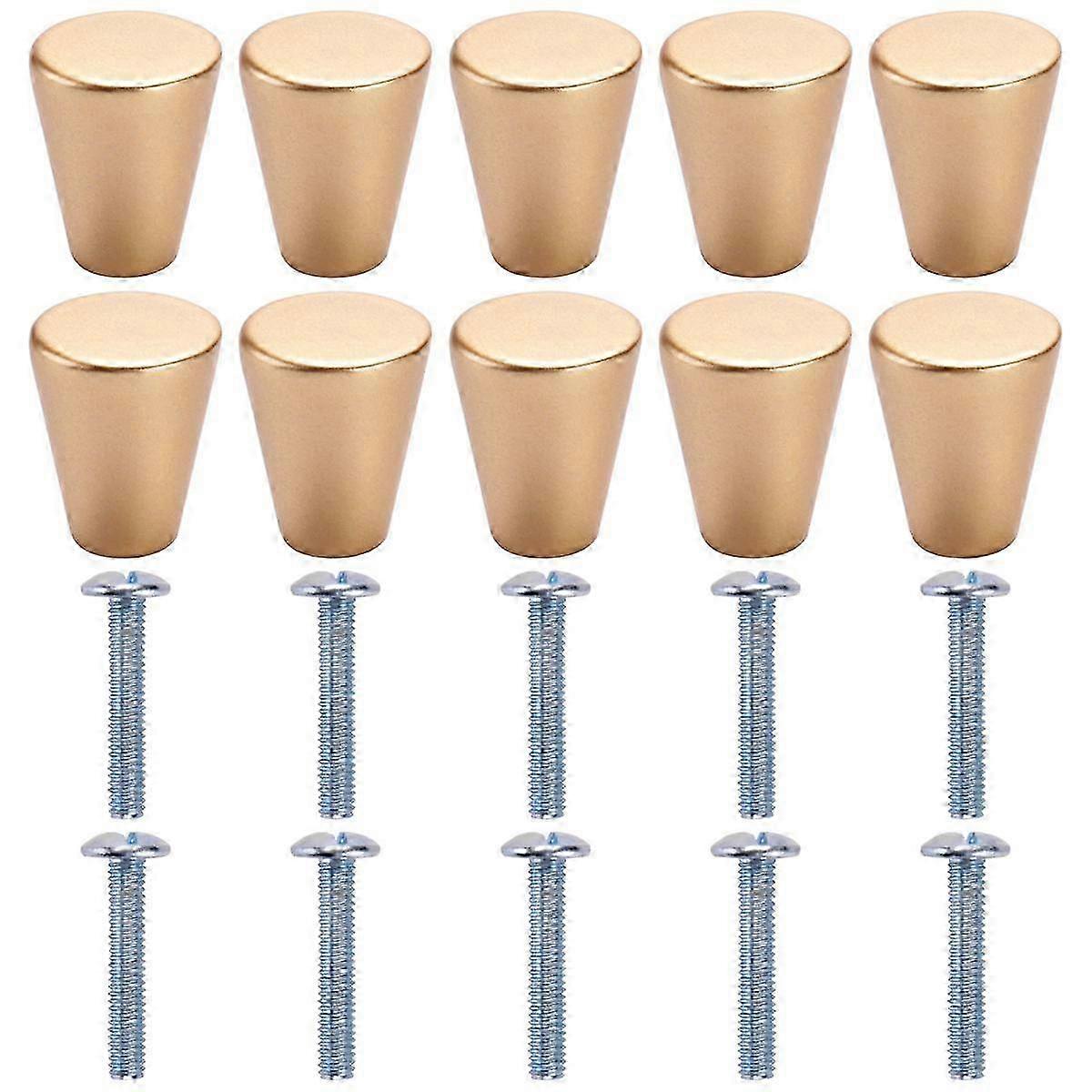 10 Pack Cabinet Knobs, Drawer Knobs With Screws For Dresser Drawers Cupboard Gold Dresser Knobs , B