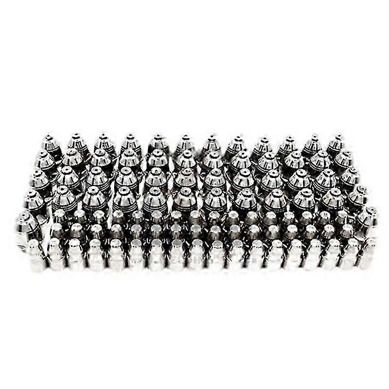 100Pcs P80 Plasma Cutting Torch Consumable Cutting CNC 60A 80A 100A P80 Plasma Torch Tip Electrode Nozzle,1.5mm