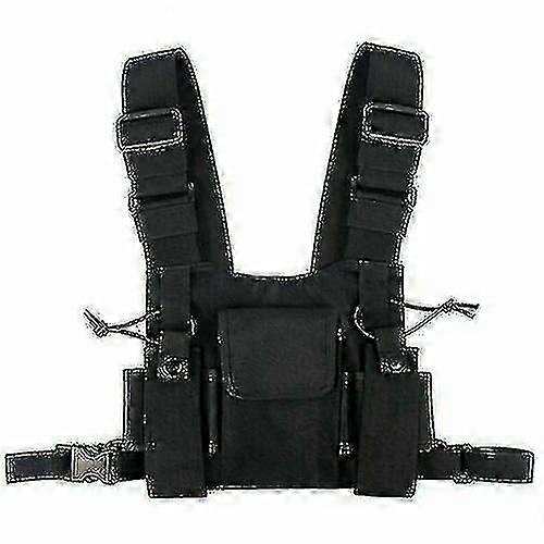 Handfunkgeräte Brust Radio Gurt Brust Gesicht Pack Tasche Weste Rigging Case für 2 Wege Radio Walkie Talkie