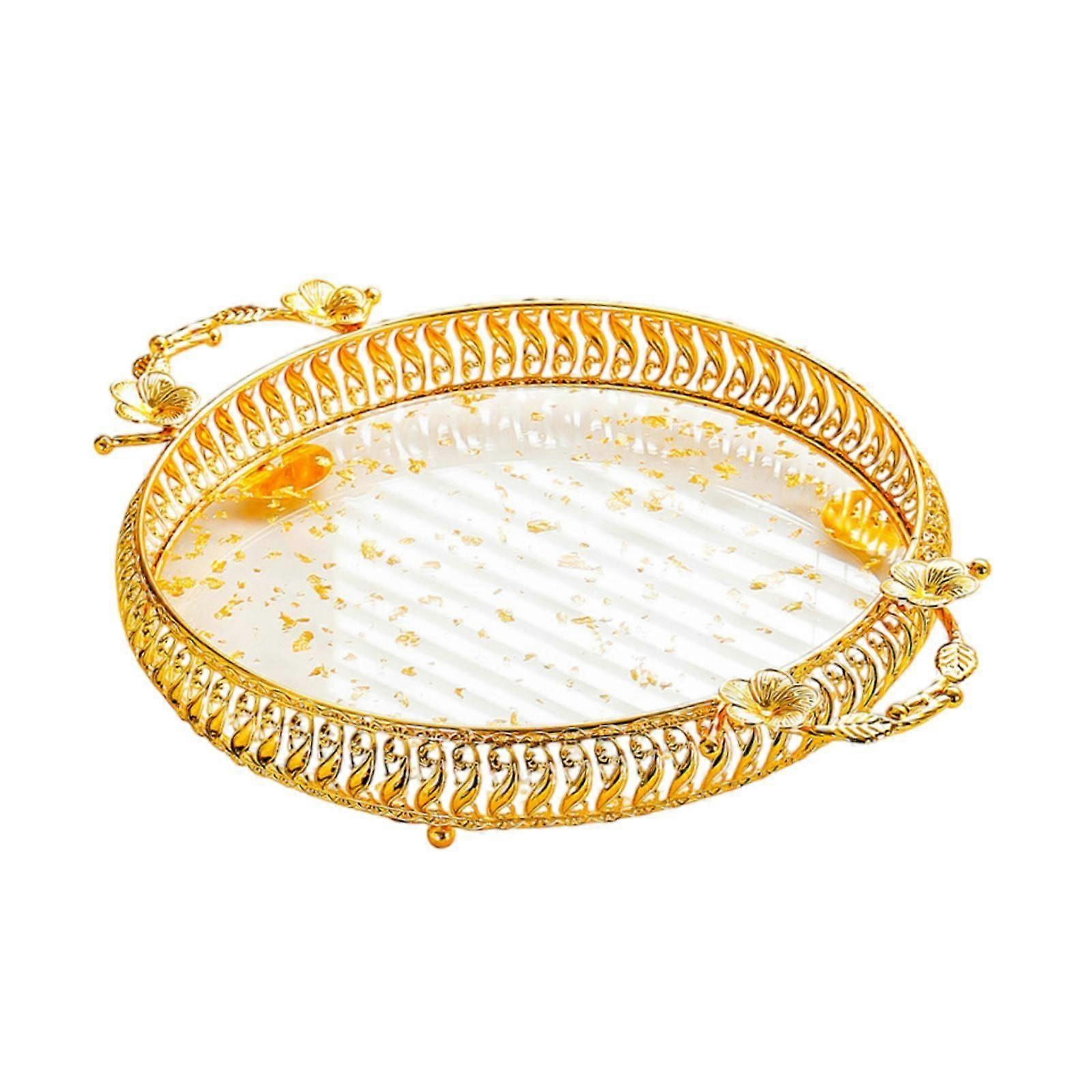 Decorative Kitchen Platter Decorative Fruit Tray for Donut Cheesecake Cheese M