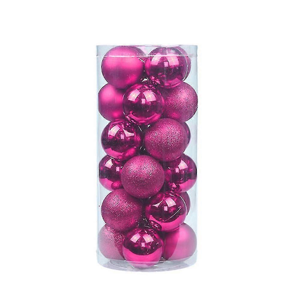 24 stycken 6 cm splittersäkra julkulor julgransprydnader bröllop