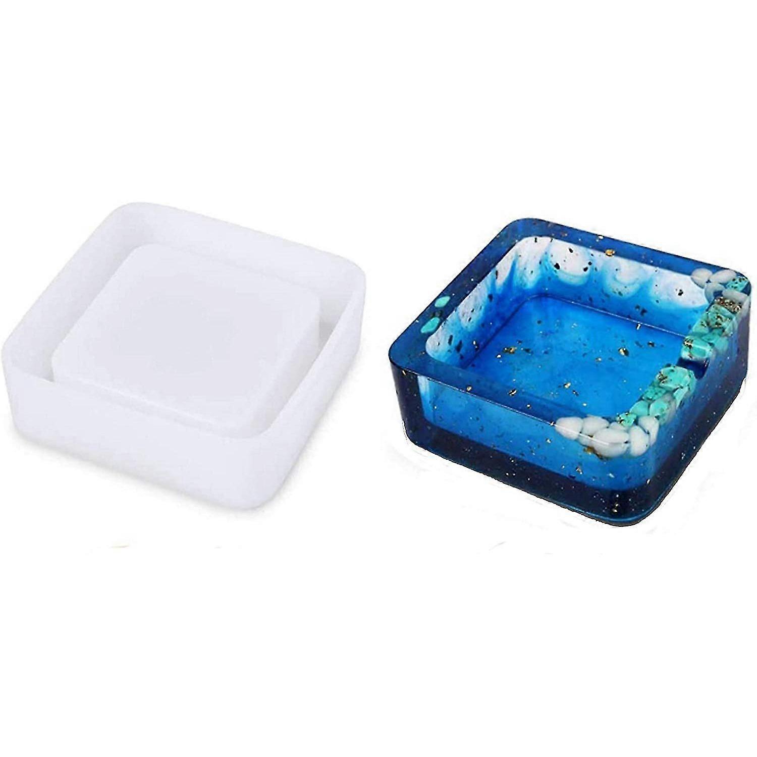 Ashtray Silicone Resin Mold Silicone Mold Casting Molds Suitable Compatible With Manual Ashtrays Reusable