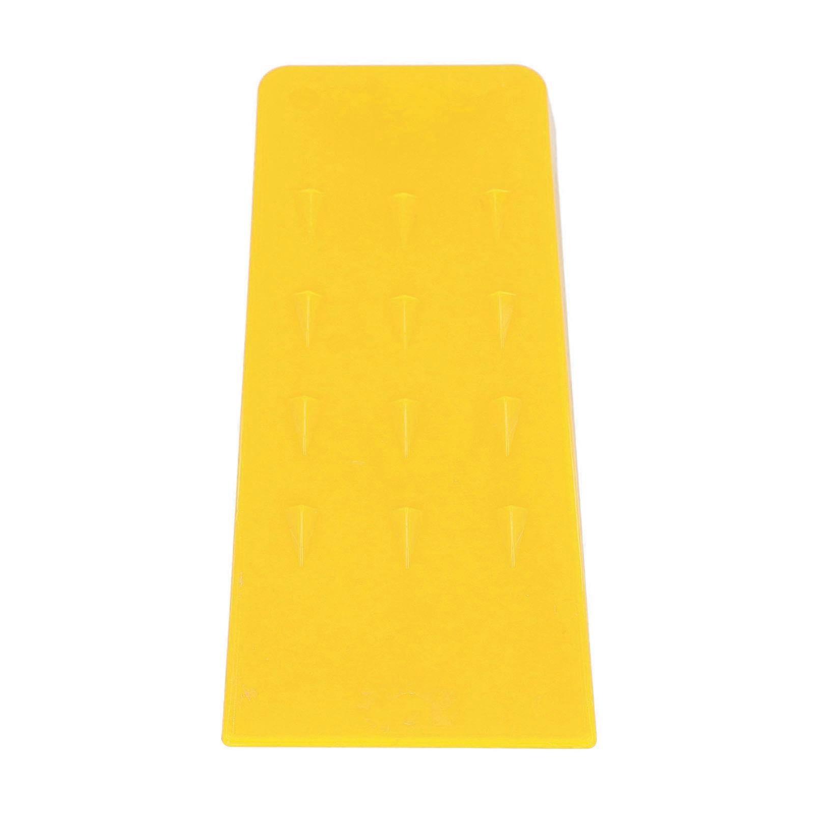 8 Inch Logging Wedge with Spikes Tree Felling Wedge ABS Plastic Wood Splitting Wedge Chainsaw Accessory Yellow
