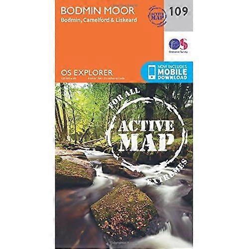OS Explorer Map Active (109) Bodmin Moor (OS Explorer Active Map)