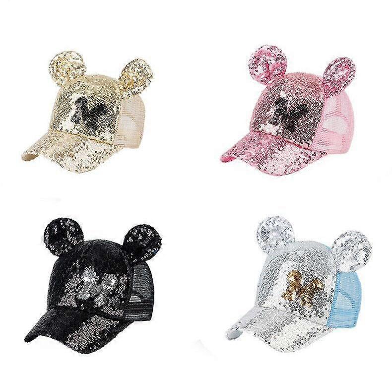 Girls' Summer Sequin Mesh Cap