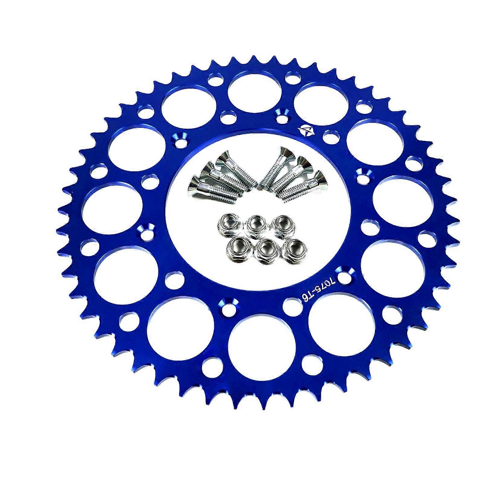 Rear Sprocket Sturdy Professional Spare Part for Yamaha Wr 450F Wr 250F Blue 52T
