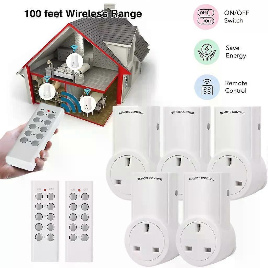 Remote Control Socket Wireless Switch Mains UK Plug AC Power Outlet Switch Home