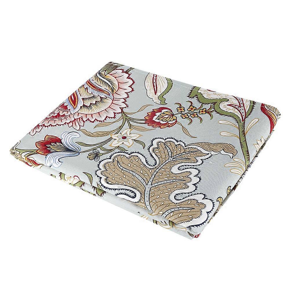 Rural Floral Pattern Tablecloth Cotton Linen Printed Table Cloth Rectangular Cover (140*100cm)