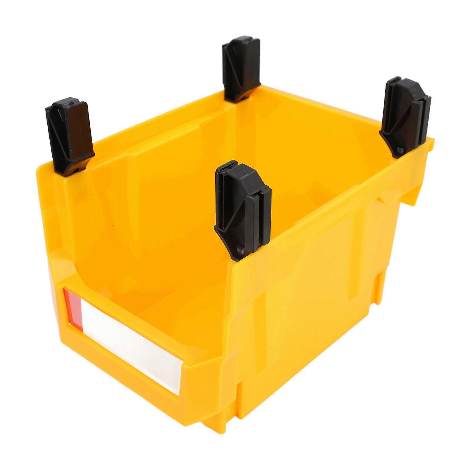 Parts Storage Box Plastic Hangable Stackable Storage Tray for Candy Hardware Craft Supplies 276 X 213 X 178mm Yellow
