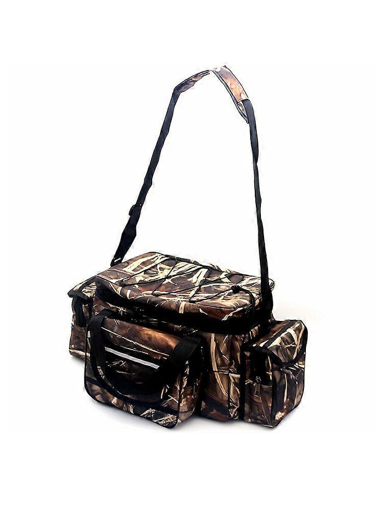 Waterproof Nylon Fishing Bag With Large Capacity Double Layer For Fishing Accessories And Outdoor Use Multifunctional Shoulder Bag