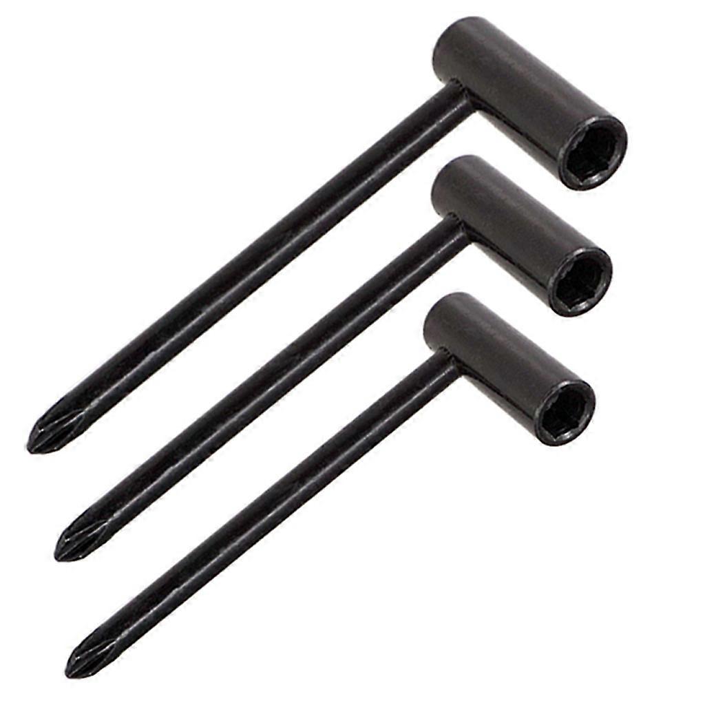7mm/8mm/6.35mm Guitar Key for Guitar DIY Parts Accs Black