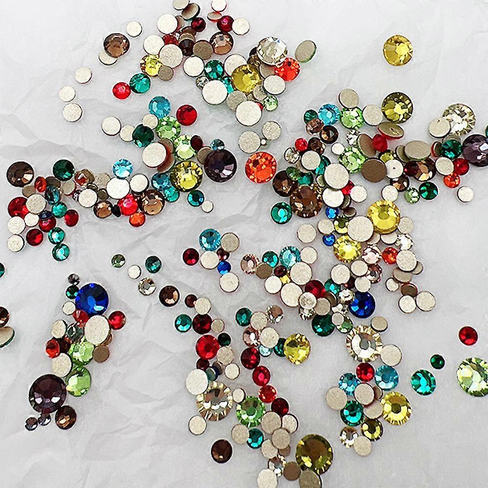 Swarovski Xirius Rose Crystal Flatback, Assorted Mix Colors Suitable For Crafts And Art Projects, High-quality K9 Glass Crystal Flatback Gems For DIY