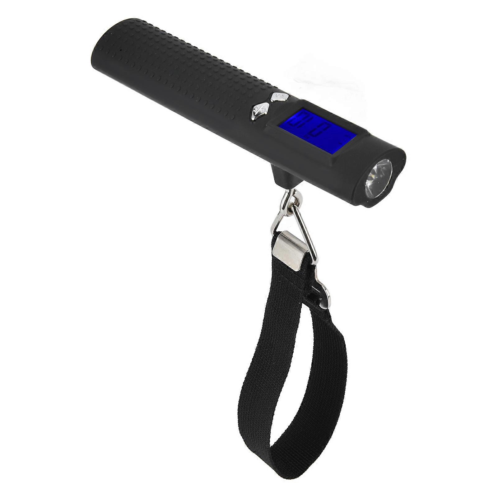 3in1 50kg/110lbs Digital Luggage Baggage Scale with Flashlight Power Bank Function LCD Display for Travel Weight