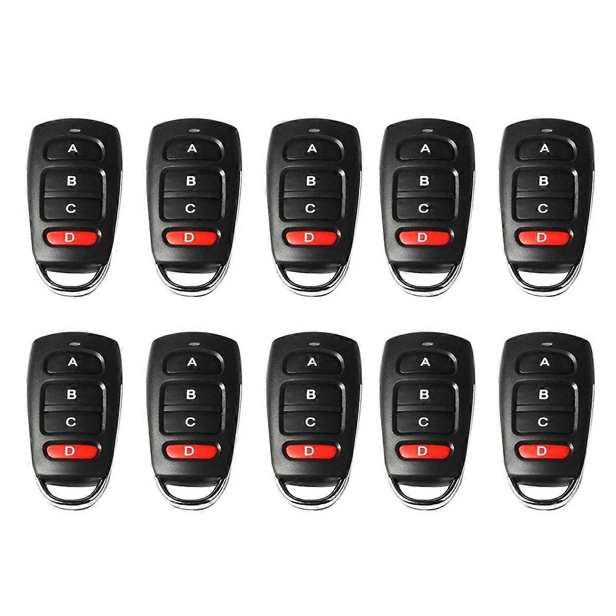 10 pezzi di telecomando wireless 433 MHz, copia e apprendimento, codice variabile 433 MHz, chiave apriporta remota