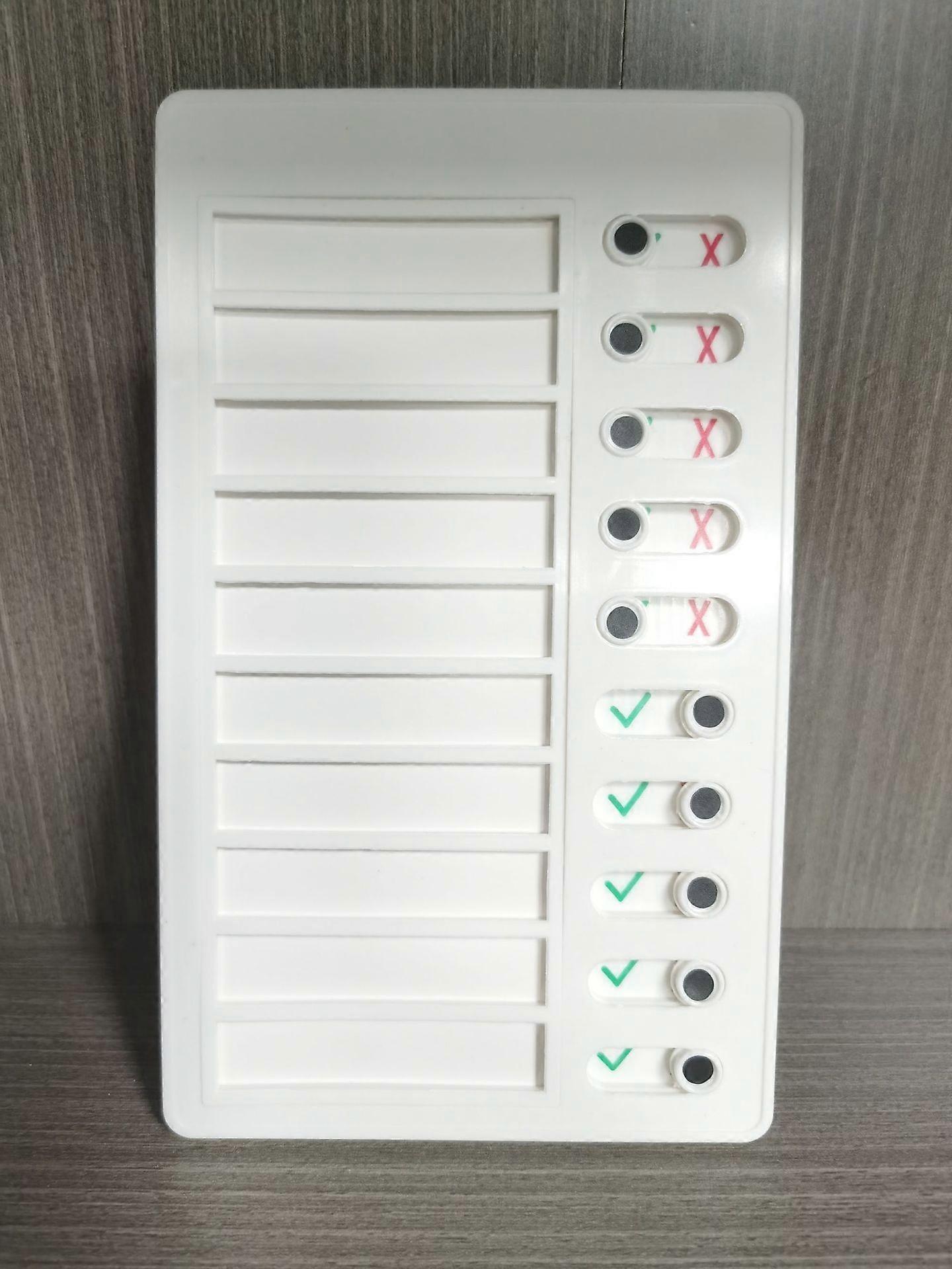 デイリータスクプランニングボード取り外し可能な雑用チェックリストボード壁掛けメモプラスチックボード多目的