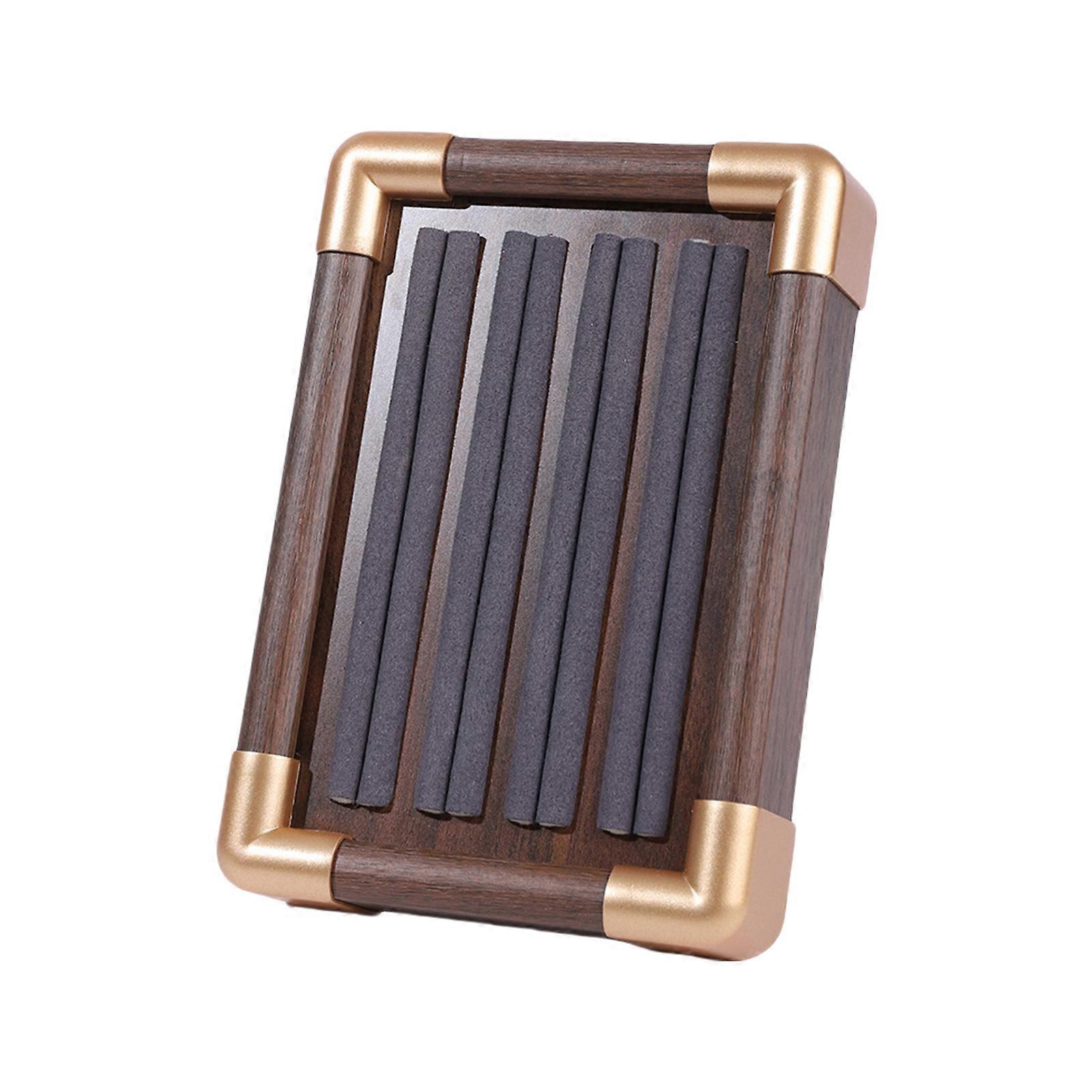 Velvets Jewelry Tray with Soft Lining Large Capacity Plate for Ring Protections and Display Accessories Showcase Stand  Dark Brown S