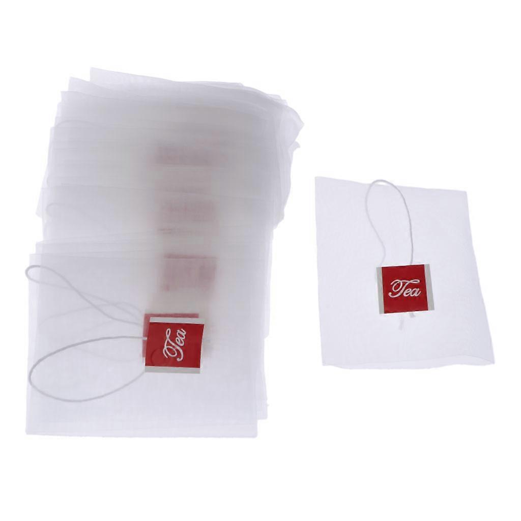 50pcs Tea Filter Bags, Disposable Tea Infuser, Material, Drawstring Empty Bag
