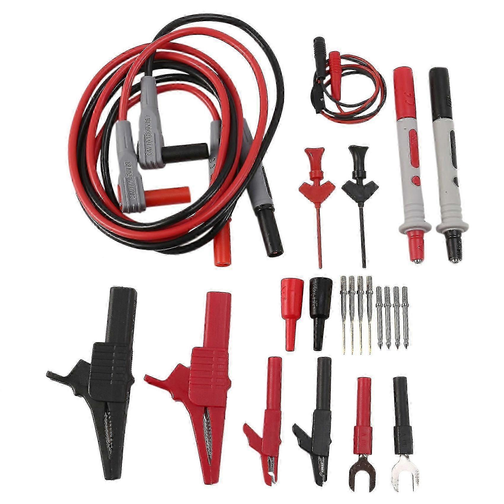 22Pcs Multimeter Test Lead Kit for Electrical Multitester Leads Automotive Multimeter Probe Replace