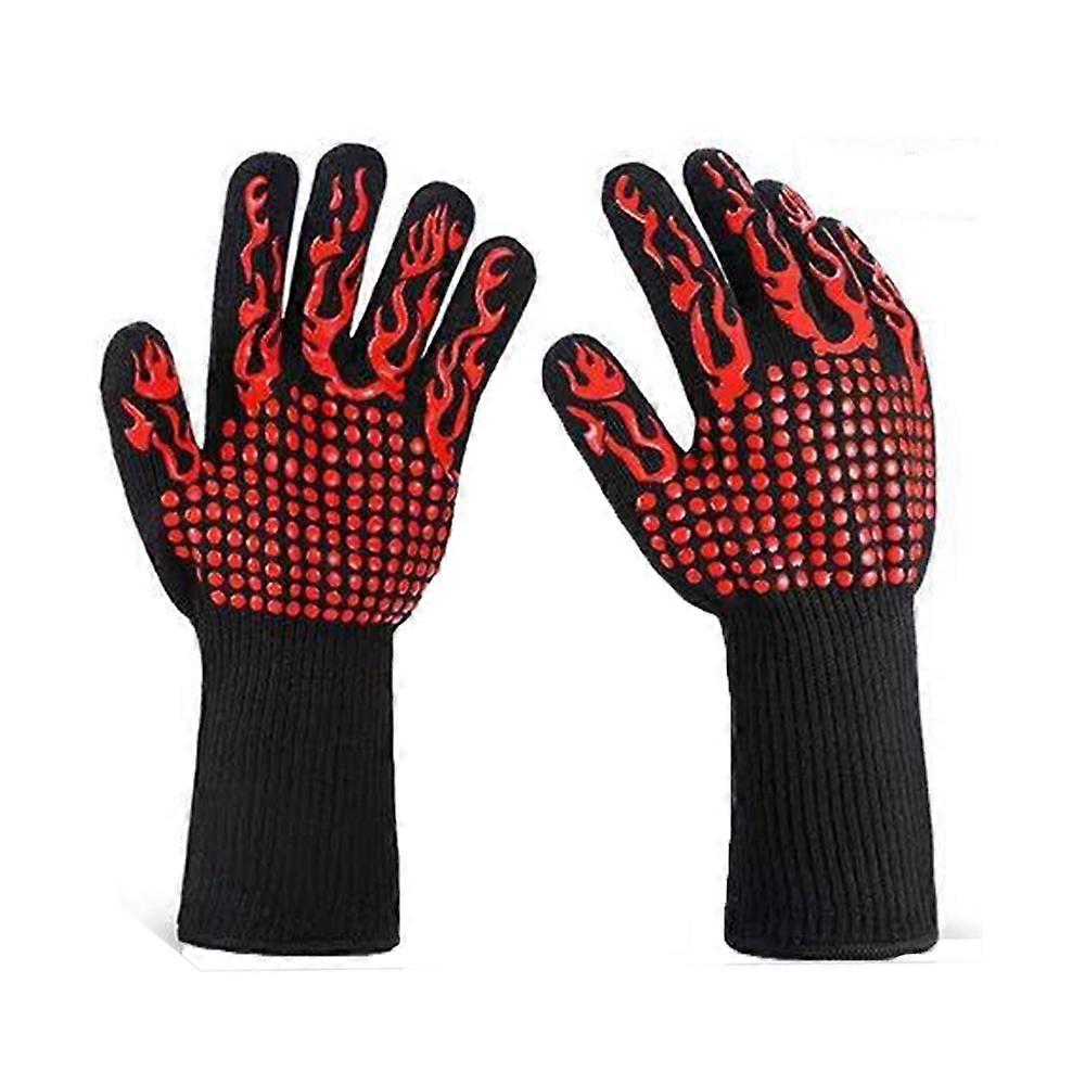 Grilling Gloves, Heat Resistant, Non-Slip, Flexible