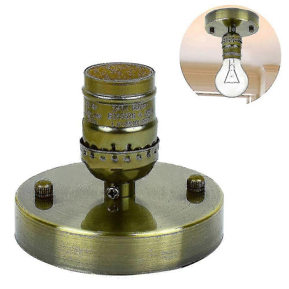 Vintage Ceiling Light Base Industrial Mount Wall Light Stand Pendant(bronze  bd