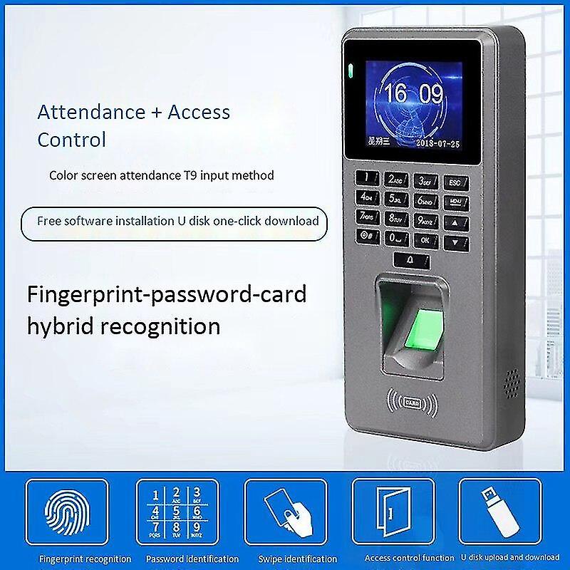 Fingerprint Time Attendance Color Sn 2000 Fingerprint Capacity Clock Recorder Supports Fingerprint Pword Card