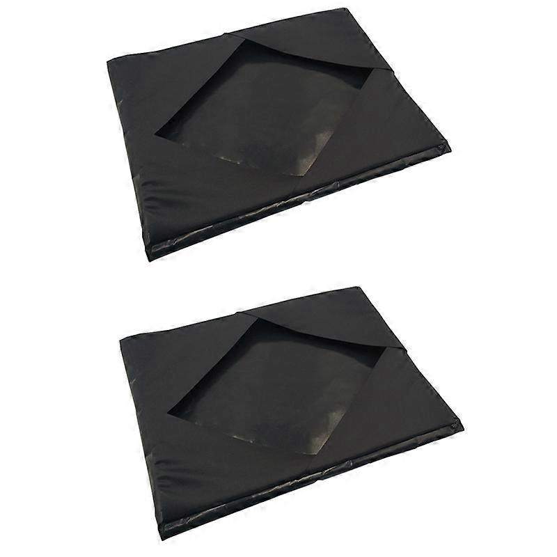 2PCS Heat Press Platen Wrap Cover,Reusable Non-Stick(Black 15 x 15In)