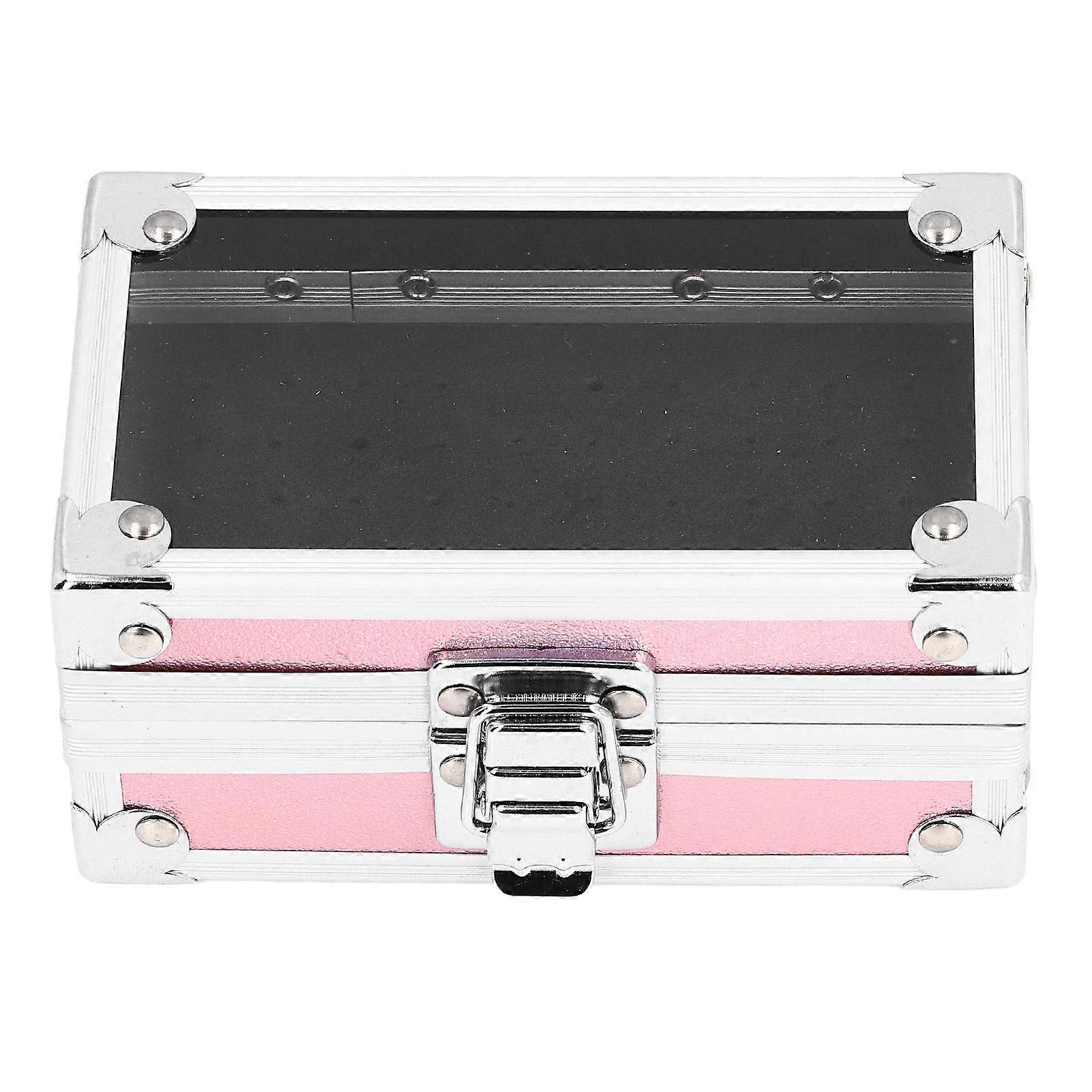 Nail Drill Bits Holder Dustproof Drop Resistant Multi Hole Nail Drill Bits Stand Displayer Organizer Container Dazzling Pink