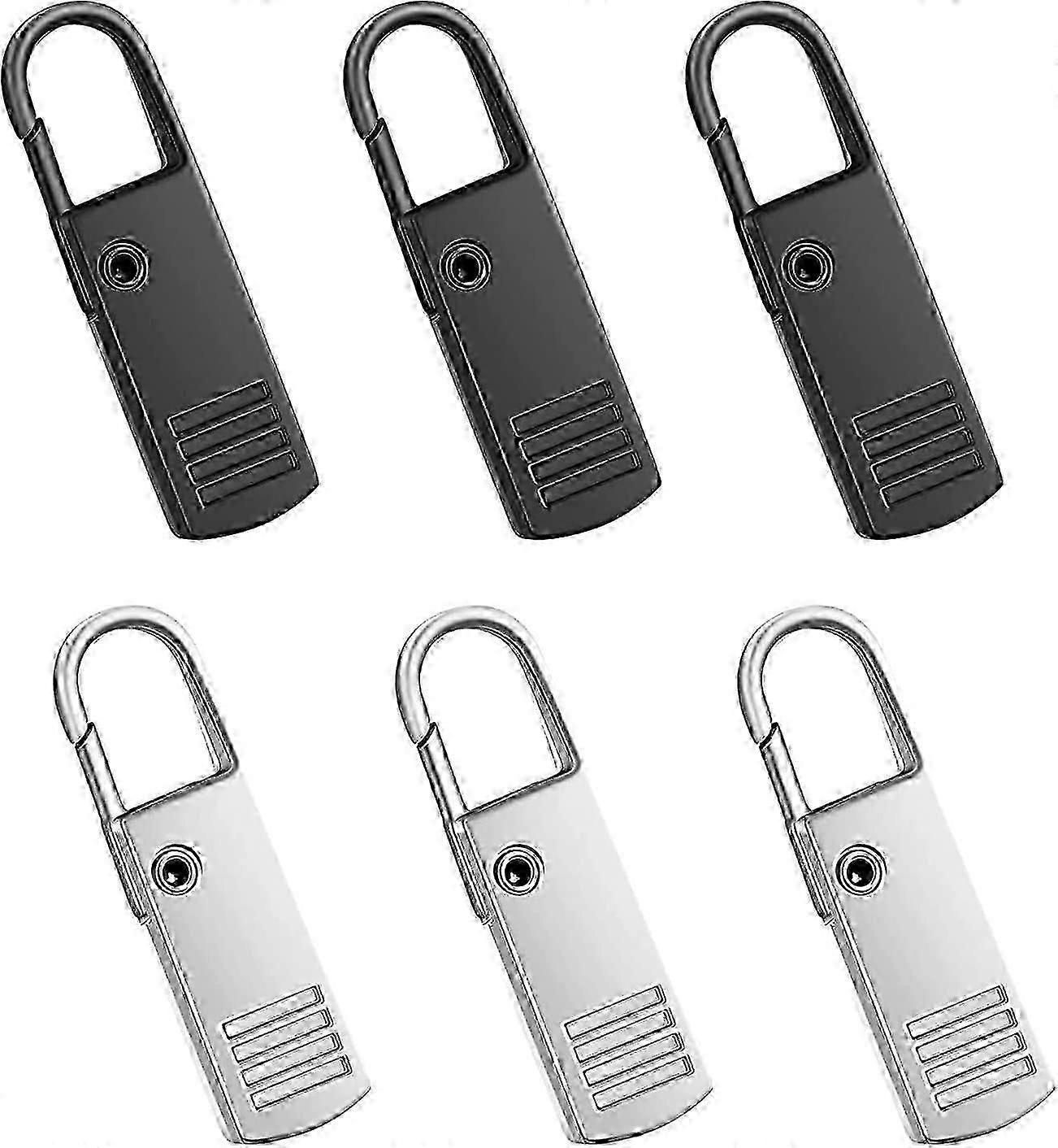 Zipper Pulls Tab Replacement Metal Zip Head Extension for Luggage Bag