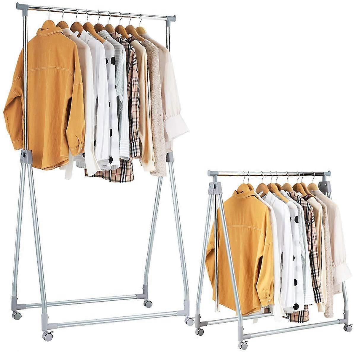 Extendable Foldable Adjustable Movable Garment Rack for Home Office Store Market
