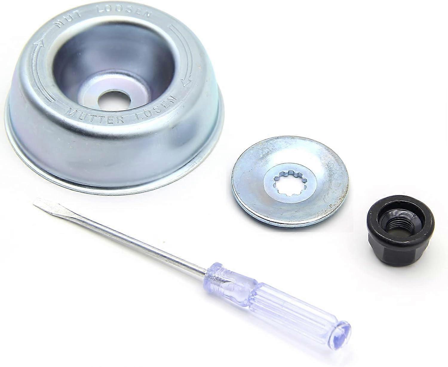 Maintenance Screwdriver Blade Adapter Rider Plate Collar Nut Gardening Machine Lawnmower Replacement for Stihl Brush Blade Lawn Mower Mulch Kits