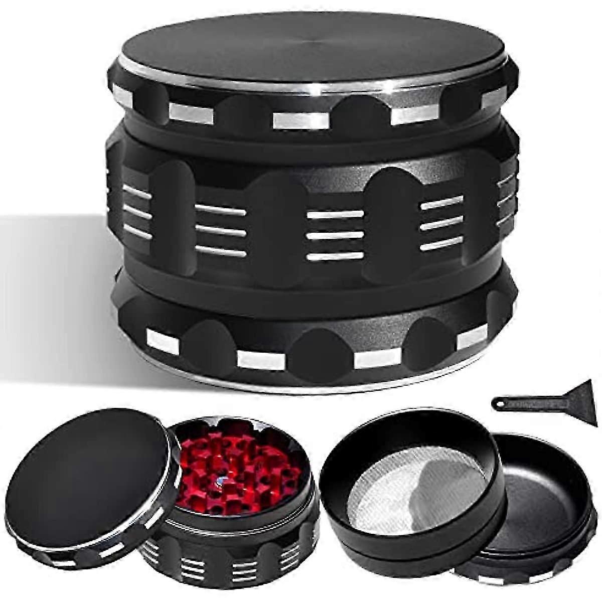 Matte Black Metal Spice Grinder