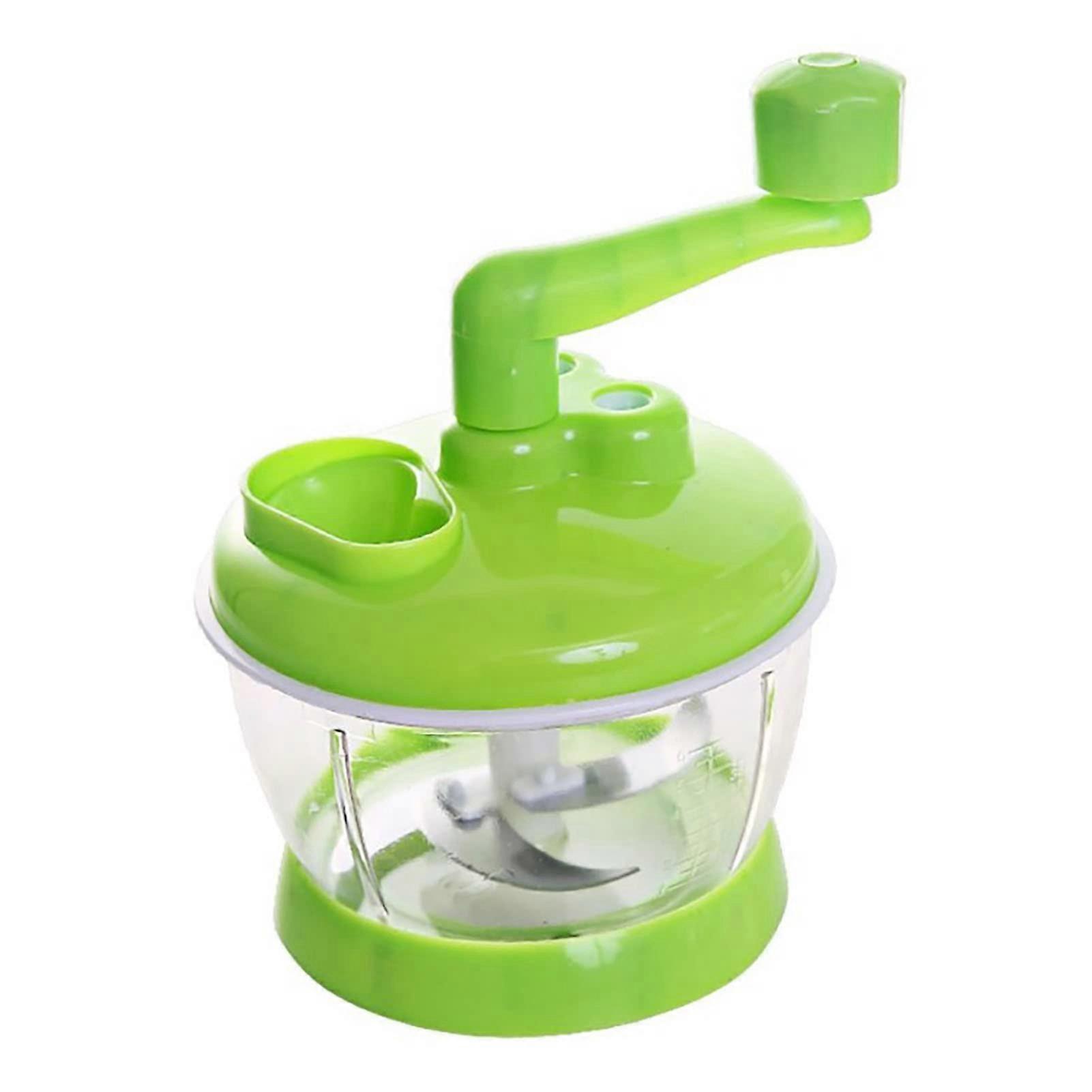 Manual Food Processor Hand Crank Meat Grinder Vegetable Chopper for Chopping Vegetables Meat Fruits Herbs and Onions