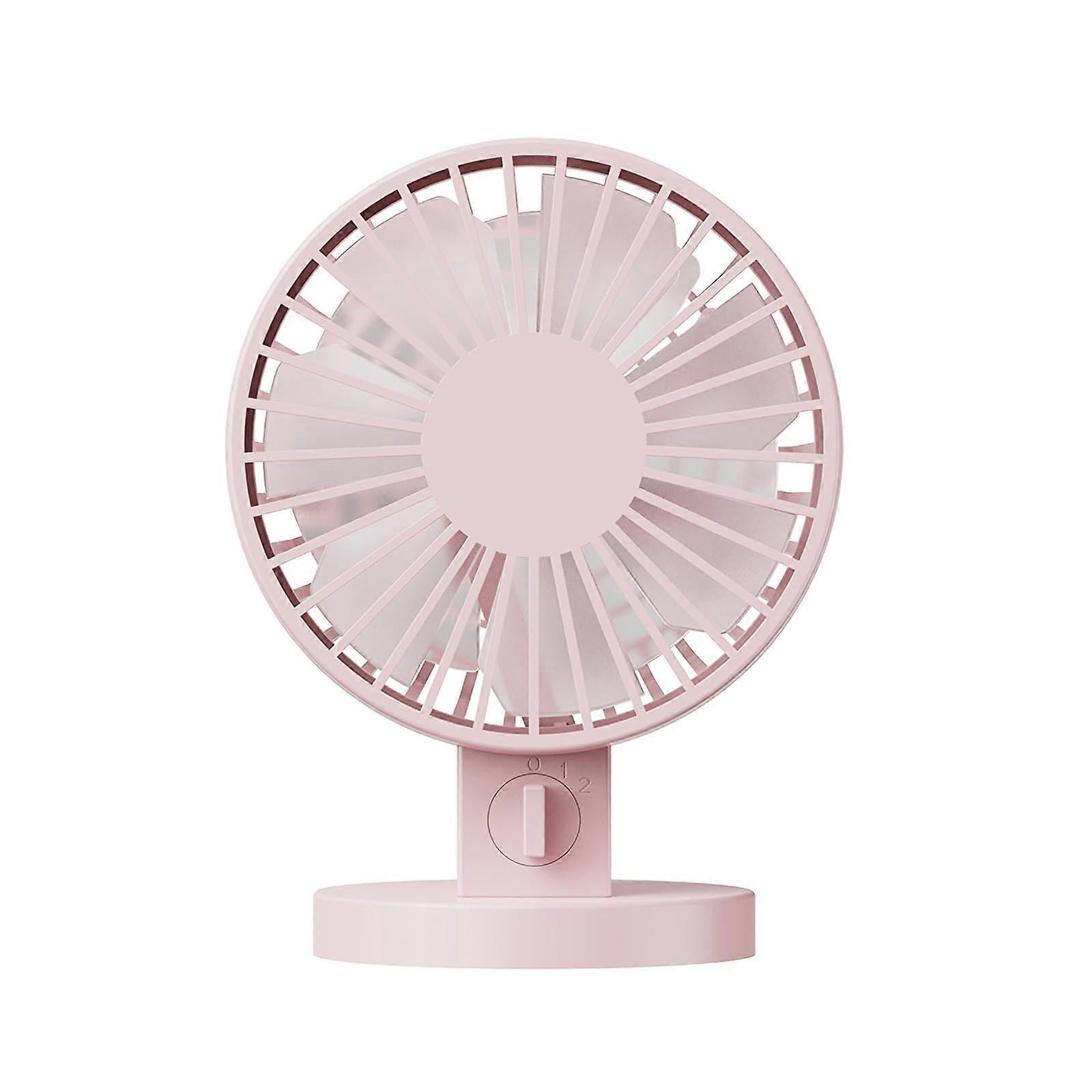 Desk Fan USB Table Fan With Two Speeds, Strong Airflows, Desktop USB Fan For Home Office Bedroom Library