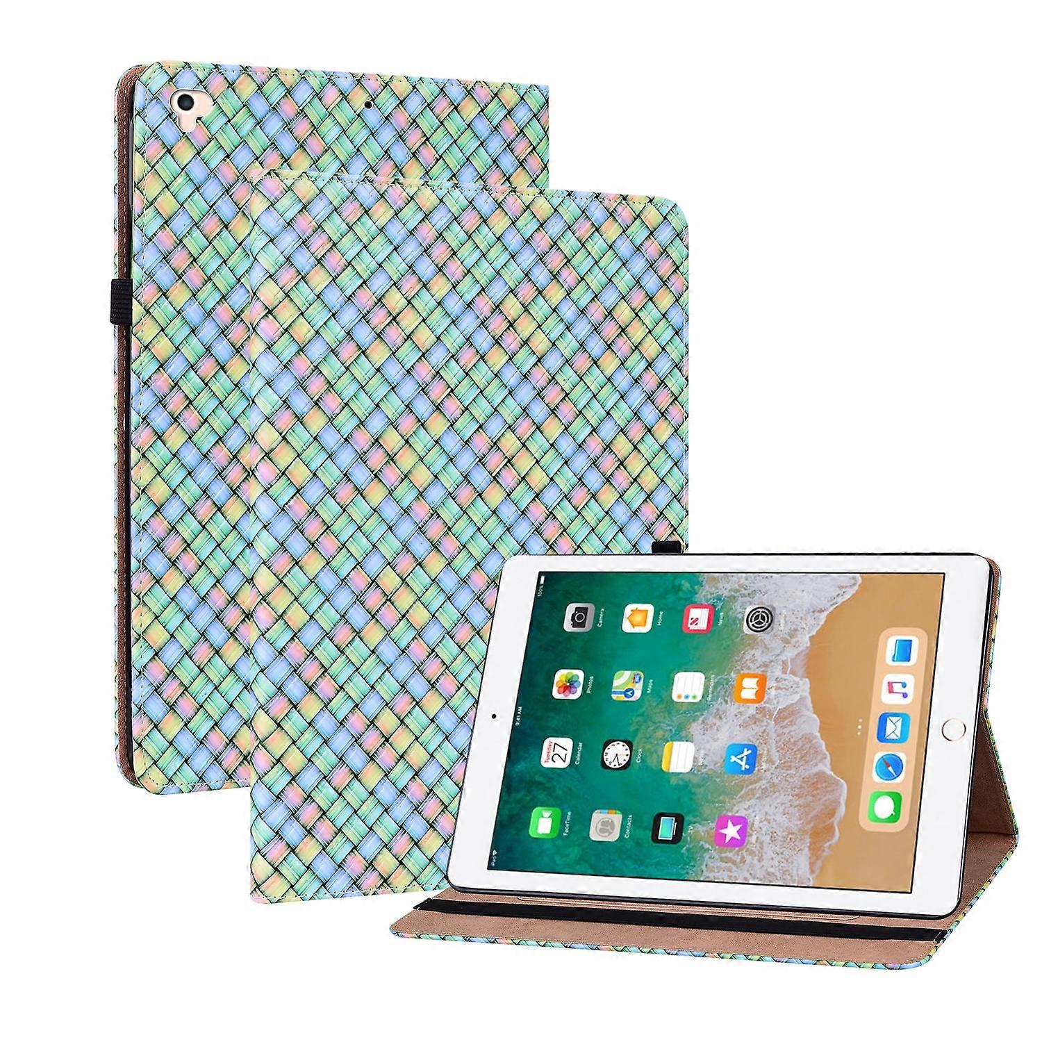 Color Weave Smart Leather Tablet Case For iPad Pro 9.7 2018 / 2017