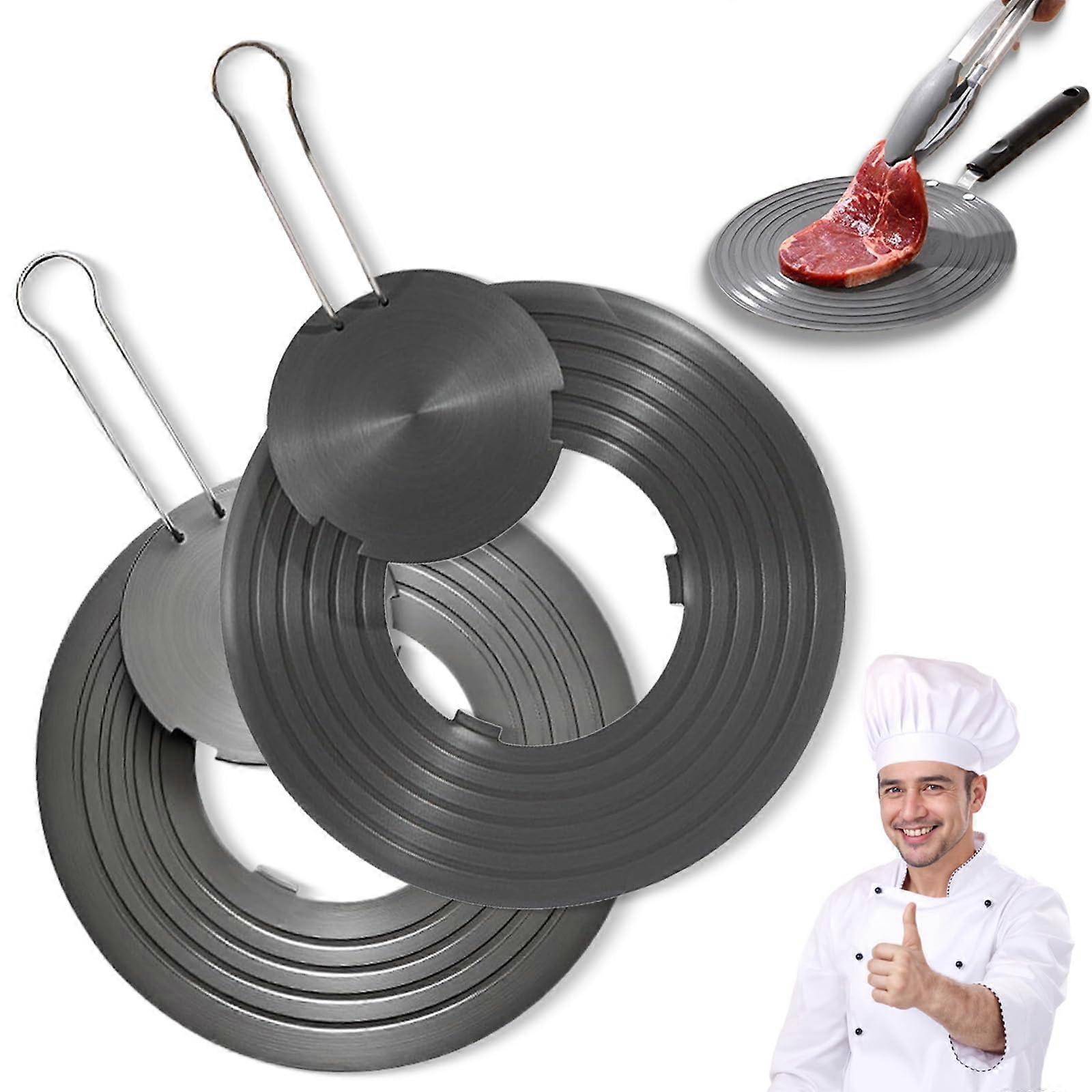 Heat Conduction Plate for Gas Stove, Multifunctional Gas Cooker Heat Aluminum Tray, Alloy with Removable Handle, for All Kitchen Needs (Mix)
